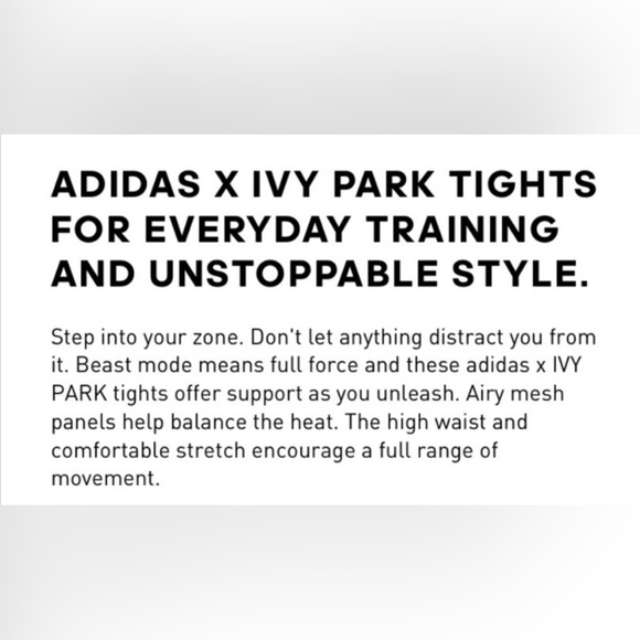 adidas x IVY PARK Blue Monogram Leggings - Picture 5 of 12